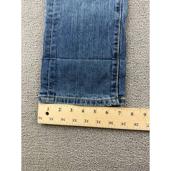 Y2K Levis 509 Jeans Women 7 Medium W31 Low Slouch Cuff Cotton Blue Wash Cuffed - Picture 7 of 9